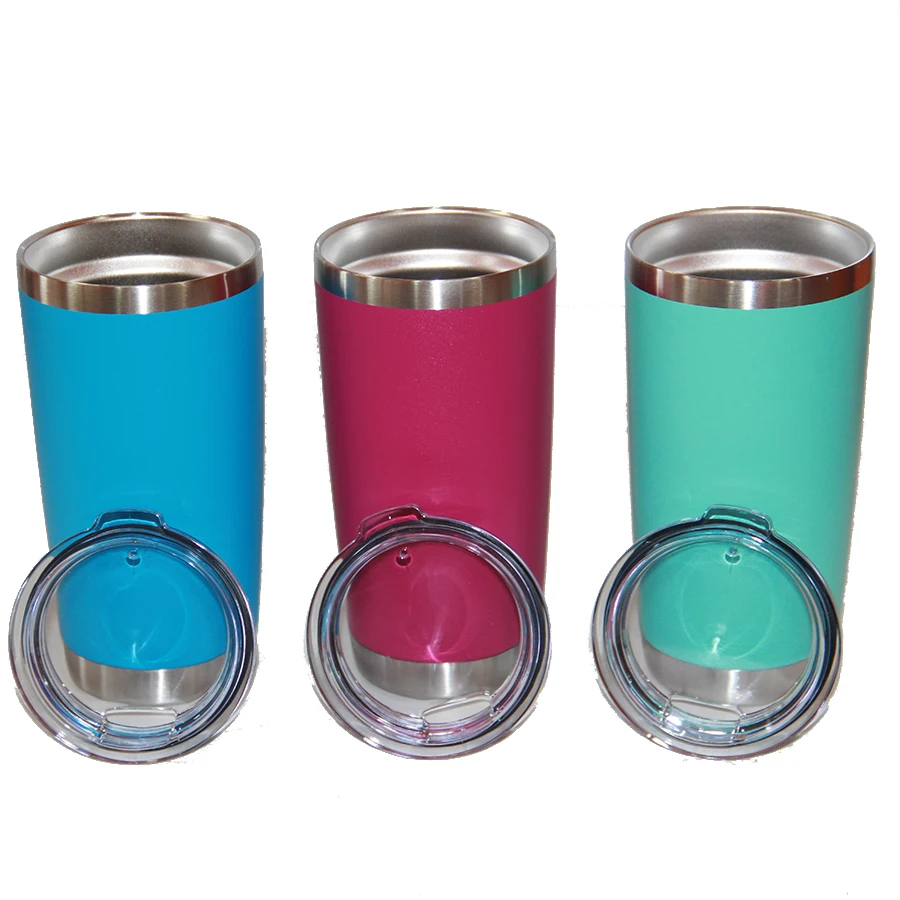 Double Wall Vacuum Insulated Travel Tumbler Cup 20oz Stainless Steel