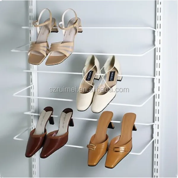 Slatwall Multilayer Metal Wire Wall High Heels Shoe Rack Buy Sepatu Hak Tinggi Sepatu Rak Wall Mounted Sepatu Hak Tinggi Sepatu Rak Dinding Rak Rak Rak Sepatu Rak Sepatu Product On