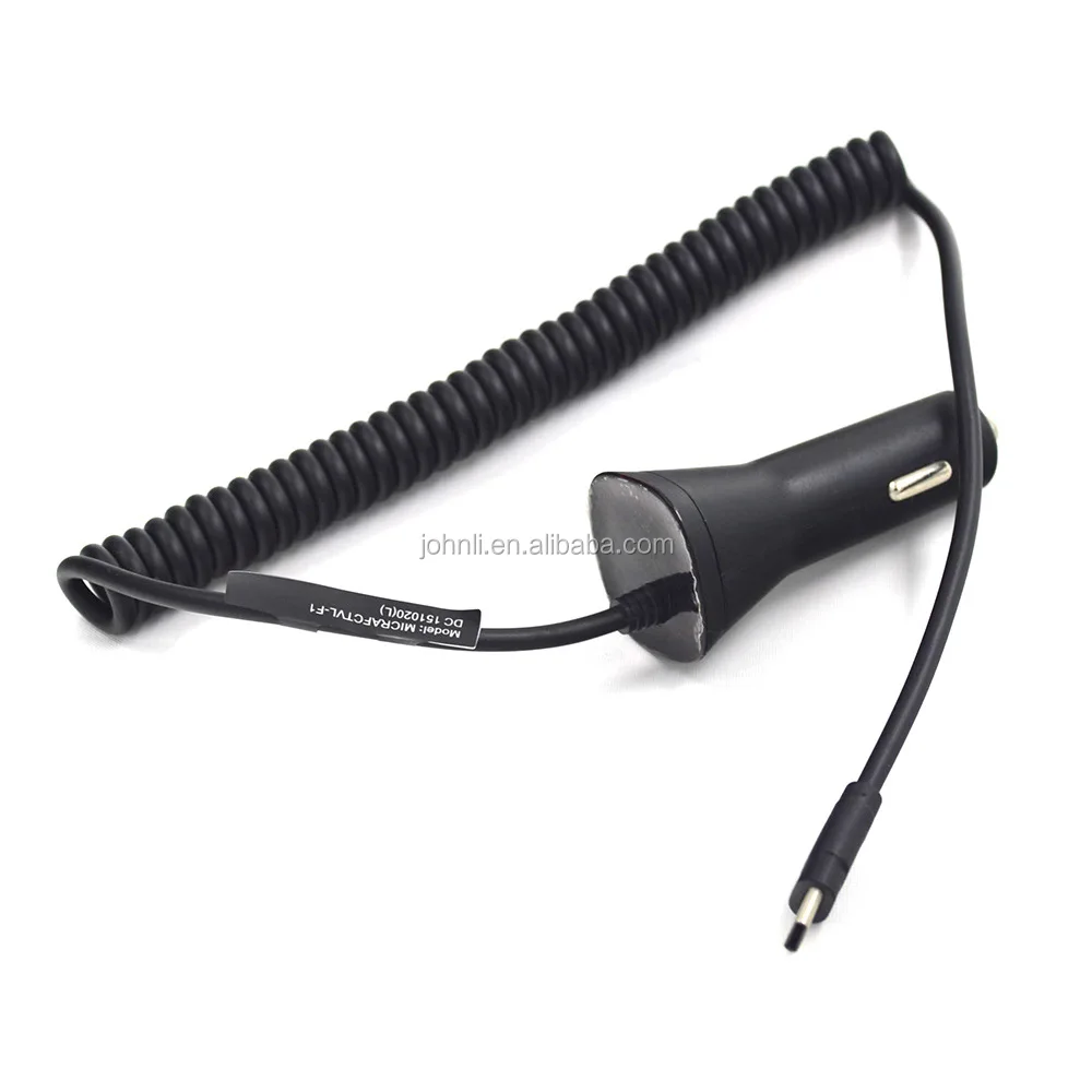 Car Charger For Verizon 5v 2a Car Adapter With 1.85m 6ft Spring Cable