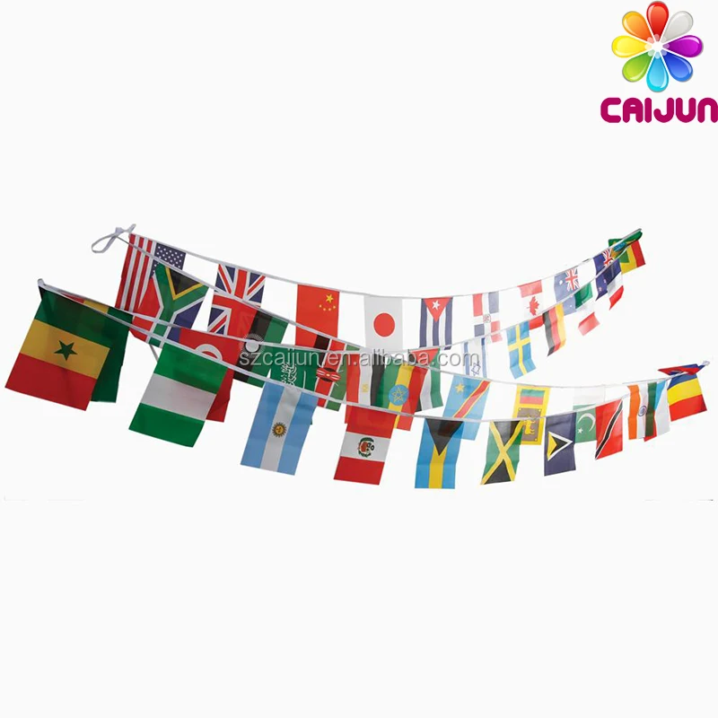 World Flag World Cup String Flag Flag Bunting