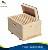 full set China fir wood langstroth beehive include outer cover+inner cover+honey supper+deep hive body+bottom board and bee