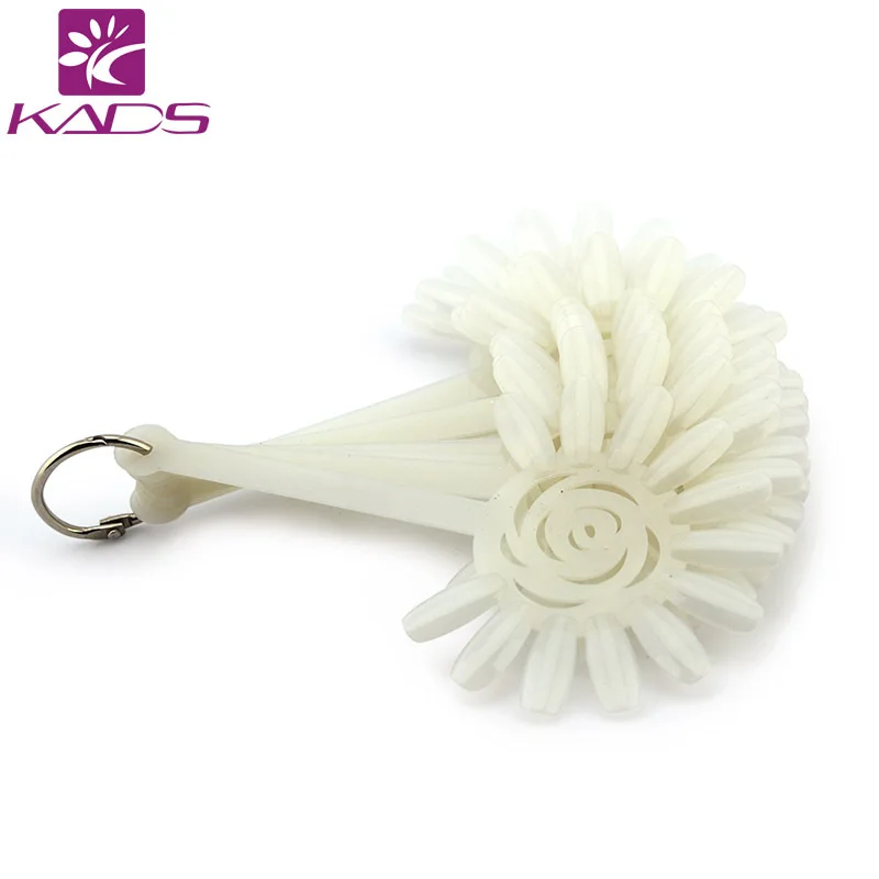 2015 10pcs SET Natural Sunflower Nail Polish Display Sticks with Ring Nail Art practice nail tips