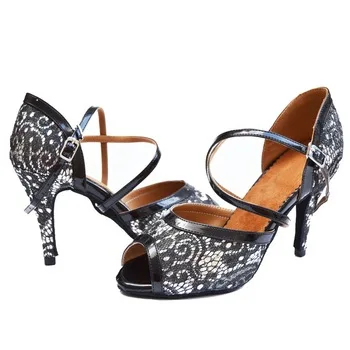 New Latin Dance Shoes Adult Female Shoes Ballroom Dancing Party Can Be Customized With High Heels