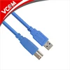 VCOM good quality 1.5m 5m blue usb3.0 printer cable for computer to printer