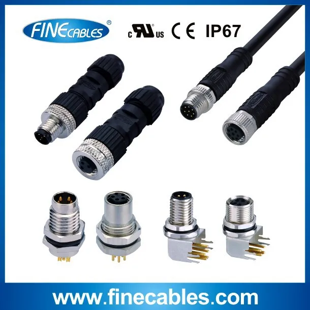 Waterproof M8 Cable Connector,4p Male M8 Connector,Shield M8 Connector ...