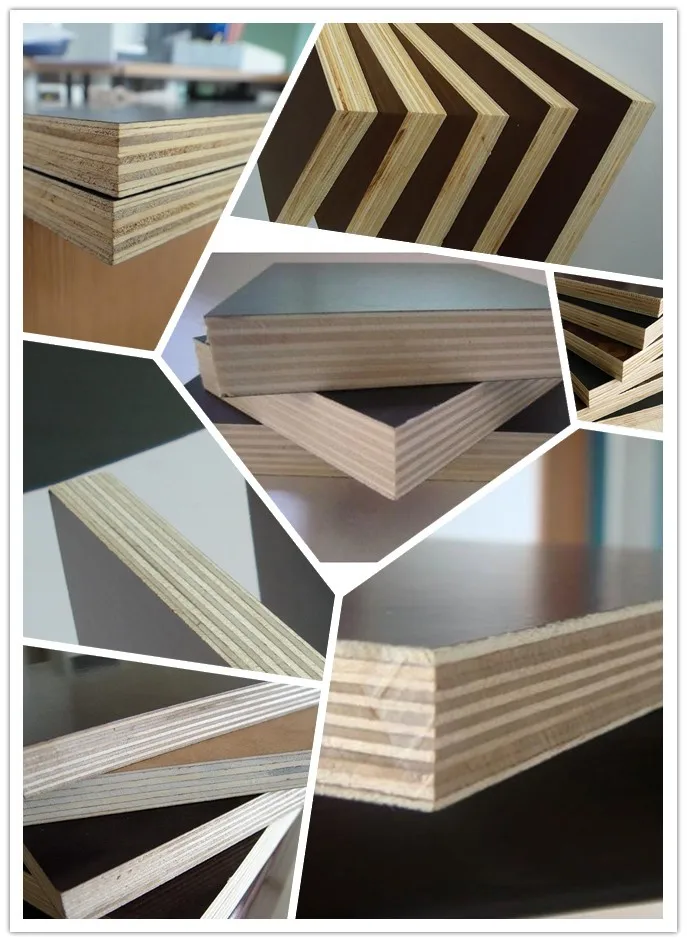 Black laminated plywood