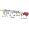 Height adjustable desk plastic folding table for study