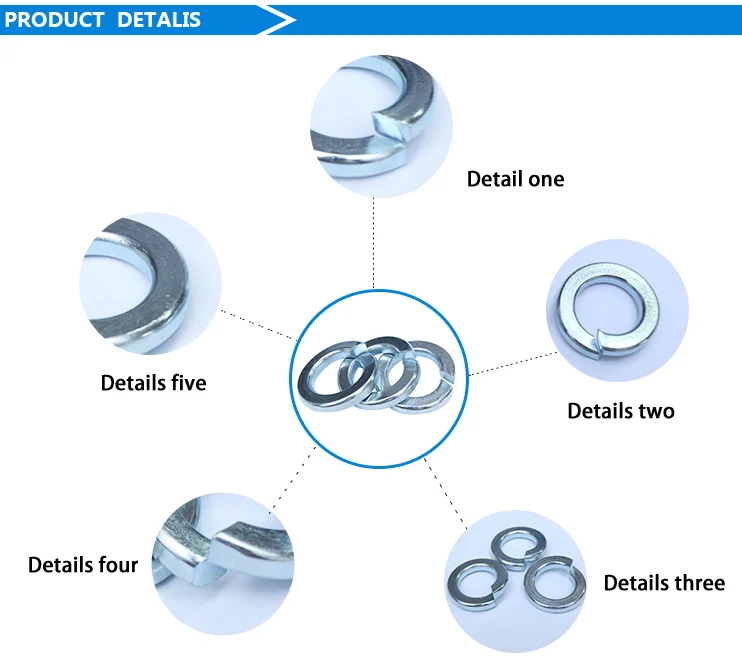 Din 127 Different Types Of Lock Washers Double Coil Spring Washer Buy