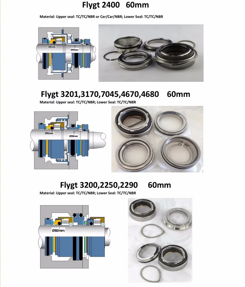 Mechanical Seal For Flygt Pump Flygt 2400 60mm Buy Mechanical Seals