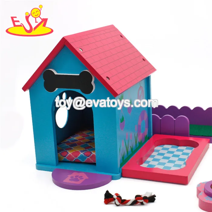 New Arrival Cute Puppy House Toy Wooden Dog Toys For Kids W06f071 Buy