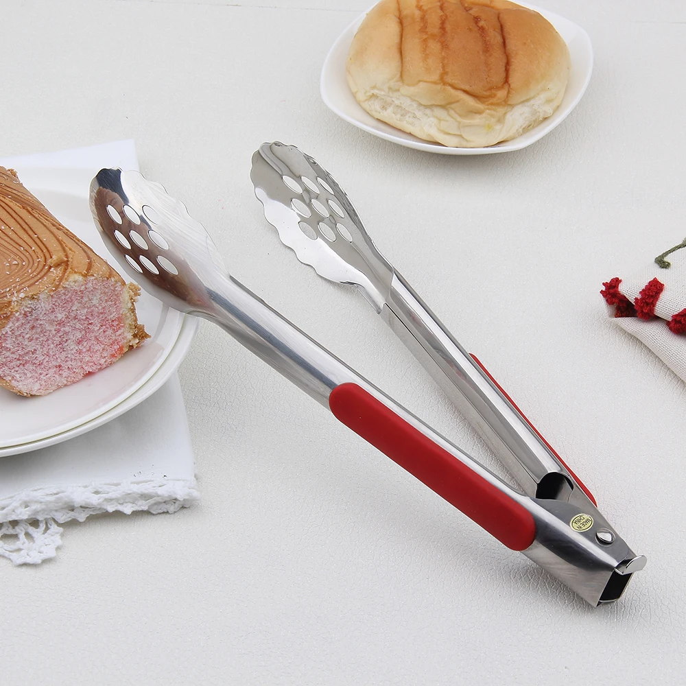 2017 Newest Gadgetsfood Tongs With Tpr Handle
