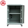 China manufacturer double section 19 inch 14u stand computer network rack / server cabinet enclosure with wheel