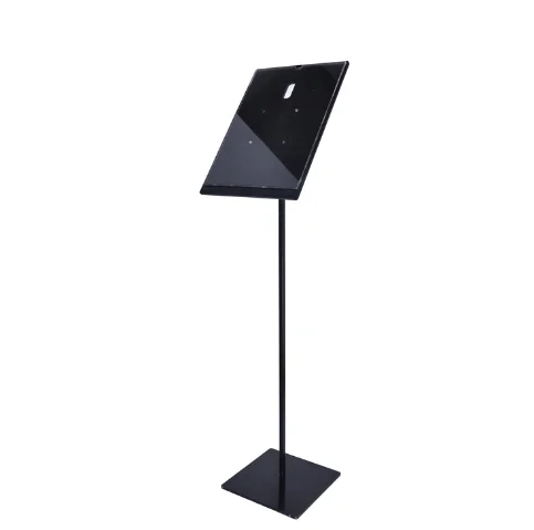 Acrylic Black Single Pole Display Sign Floor-type Pop Stand - Buy ...