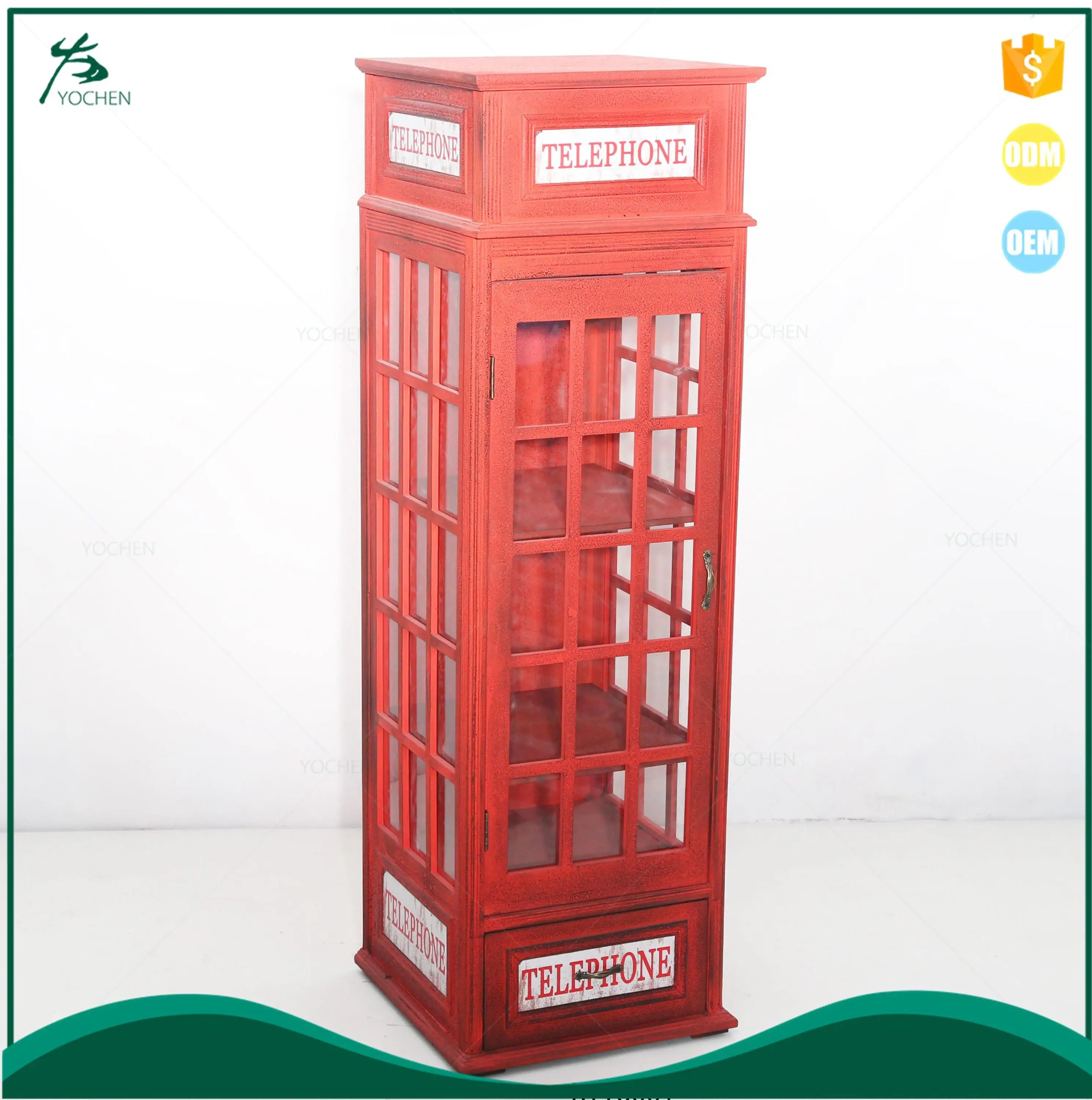 Classic Red British Phone Booth Storage Cabinet View Red Storage Cabinet Youchen Product Details From Fuzhou Yochen Import And Export Trade Co Ltd On Alibaba Com