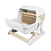 plastic toilet cat Tipping bucket filtering type automatic cat litter basin