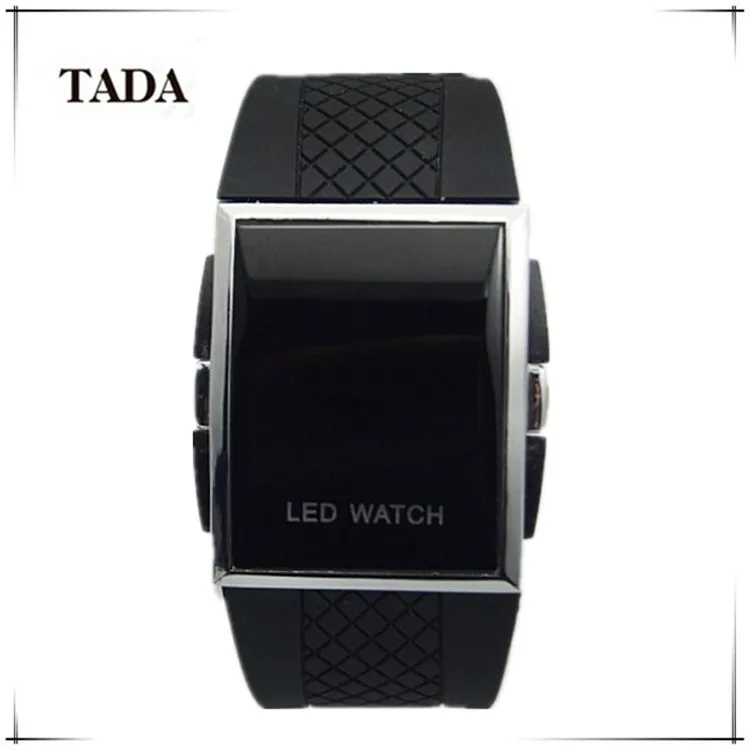 Fashion Simple LED Watch - Sports Red LED Clock Silicone Strap