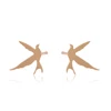 95520 xuping personalized jewelry Eco-friendly copper materials current animal bird stud earring with 18k plated