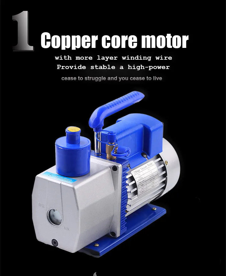 Hvac Electric Rotary Vane Value Motor Oil Pump Air Compressor