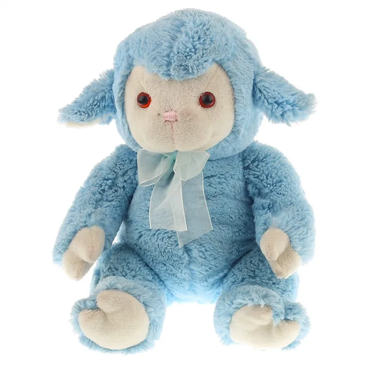 blue stuffed lamb
