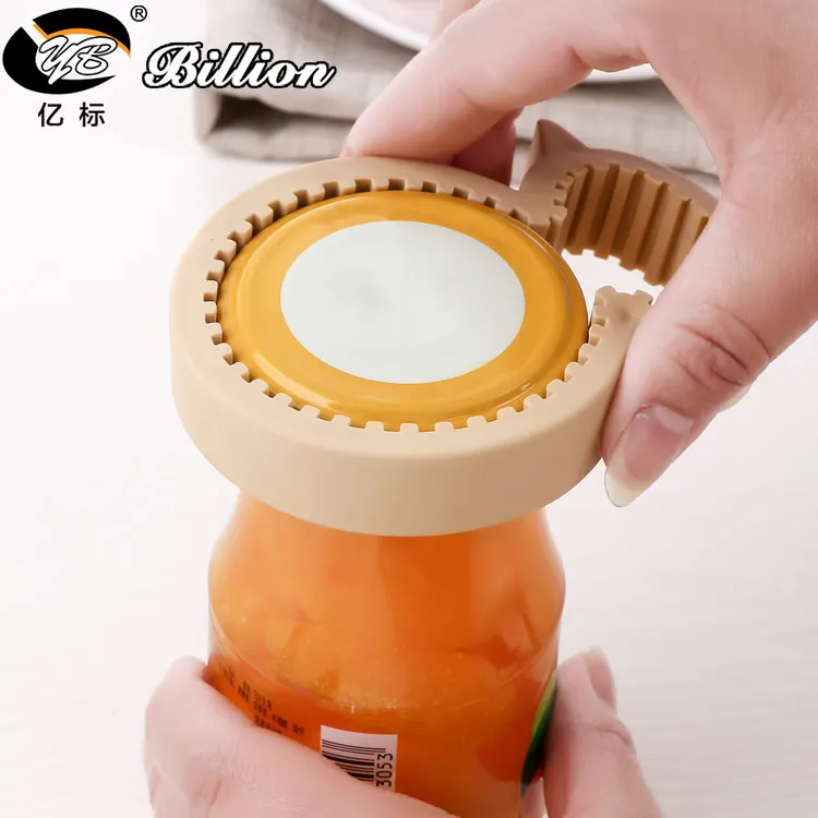 Daily necessities Easy Stubborn Lids remover wine grip jar can bottle opener for multiple size caps