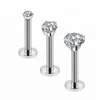 3Pcs 16G Lip Piercing 316L Surgical Steel Lip Stud Labret Piercing body jewelry