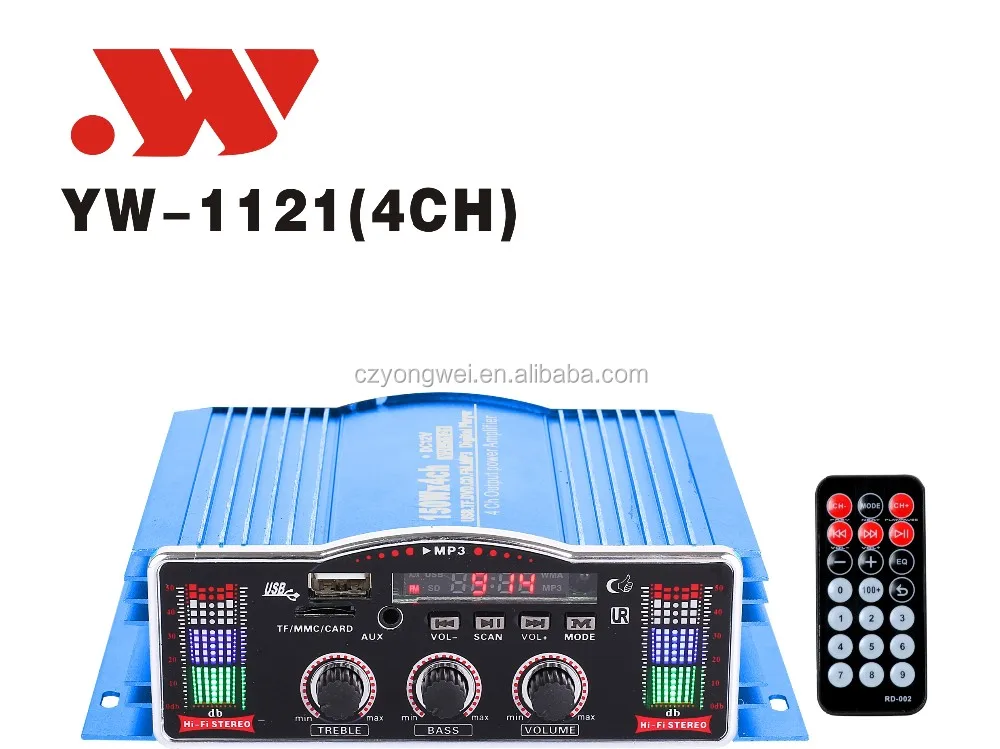 New Car And Home Power Amplifier Yw 1121 4channel Buy Car Power