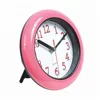 factory outlet round bathroom clock water proof plastic table clock promotional clock with color pink