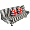 Home used cheap metal frame filled foam folding sofa bed on hot sale