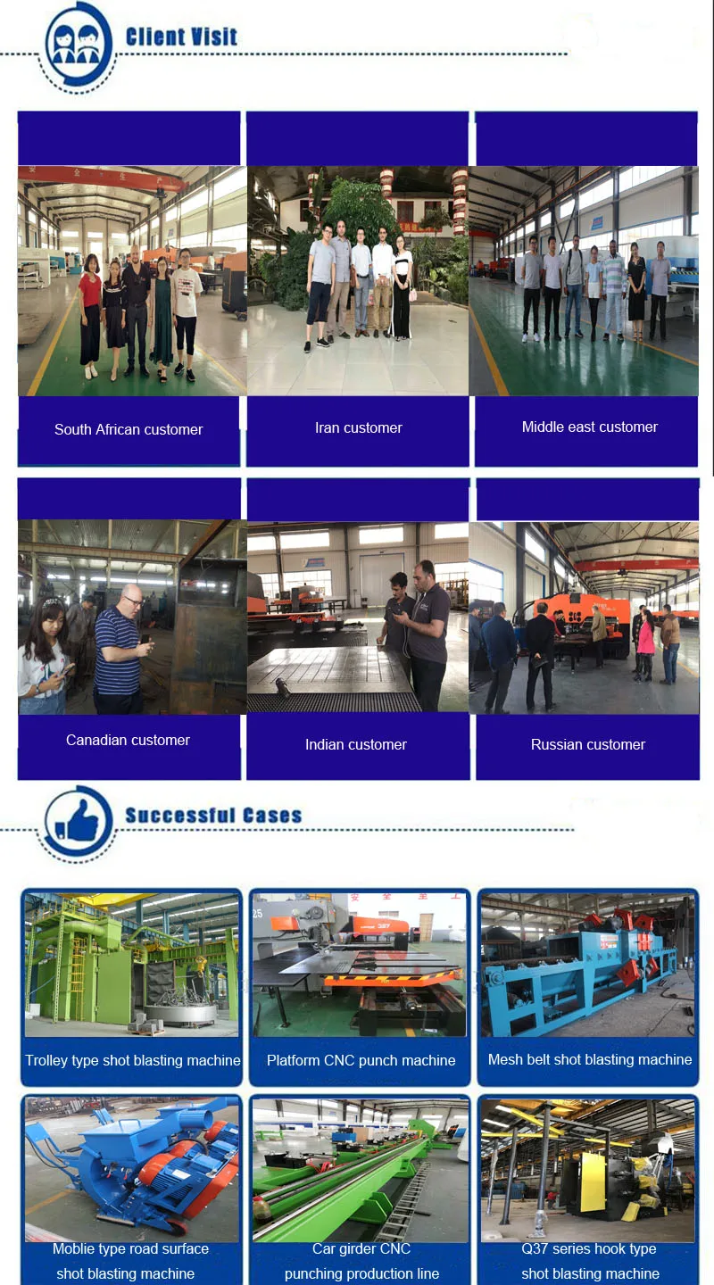 Mobile type concrete floor shot blasting machine for surface cleaning