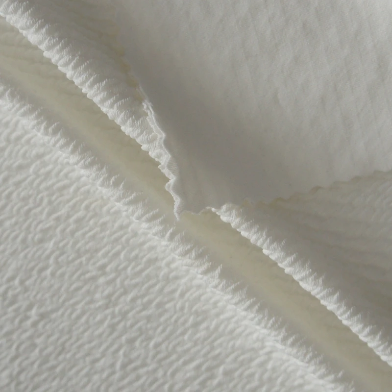 Seersucker Spandex High Elastic Soft Nylon Lycra Crinkle Fabric For