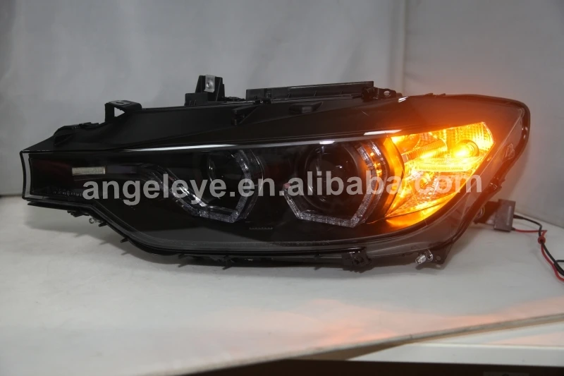 LED Angel Eyes Headlight For BMW F30 F35 318 320 325 328 330 335 2013-2015 Year SN For Original car halogen types