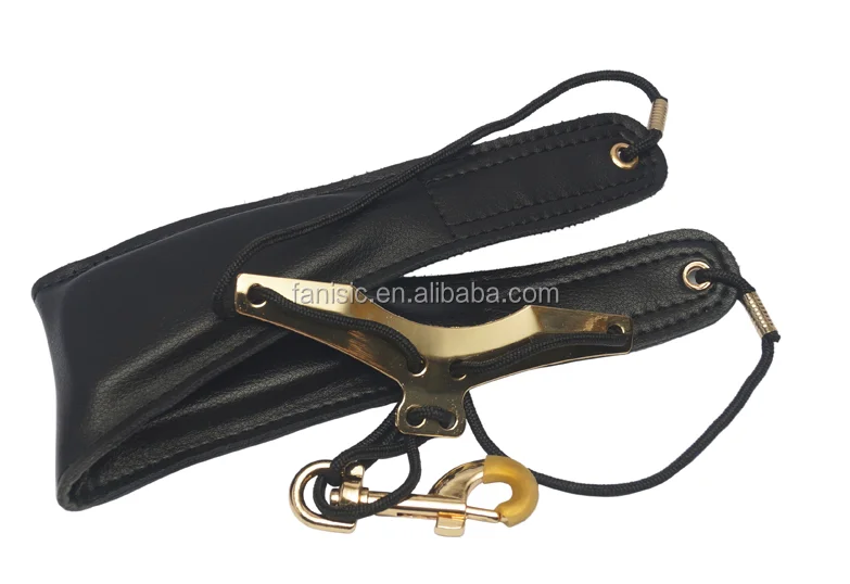Saxophone neck straps from china of genuine leather neck strap