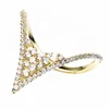 SR00919 Kenturay 925 Silver Platinum Ring Price Jewelry Triangle Shape Turkey Gold Ring Design For Girlfriend