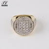 On sale artificial 18k rose gold monogram rings+best place for men's jewelry
