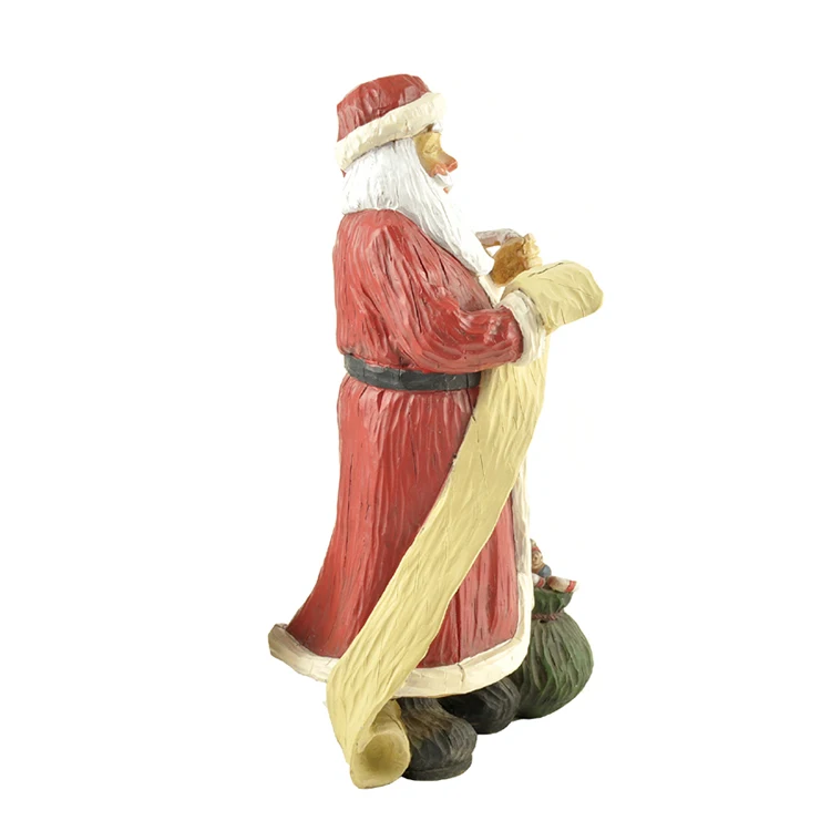 Resin Santa Claus Figure Statues For Christmas gift