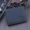 Aliexpress Hot Selling Simple Genuine Leather Purse with Plane Pattern for Men Travel Coin Bag Minimalist Leather Wallet