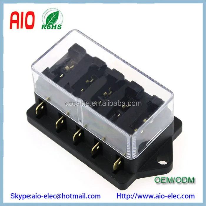 universal car truck vehicle 12v 5 way circuit automotive middle sized blade fuse box block holder buy car fuse holder,blade fuse holder,5 way car Fuse Box Switch