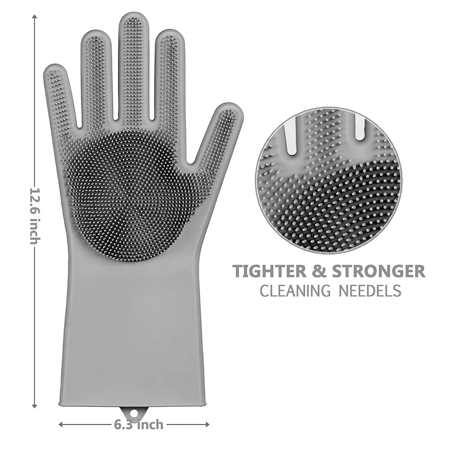 Silicone Cleaning Brush Scrubber Silicone Magic Gloves