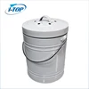 kitchen Stainless steel storage bucket white metal compost bin