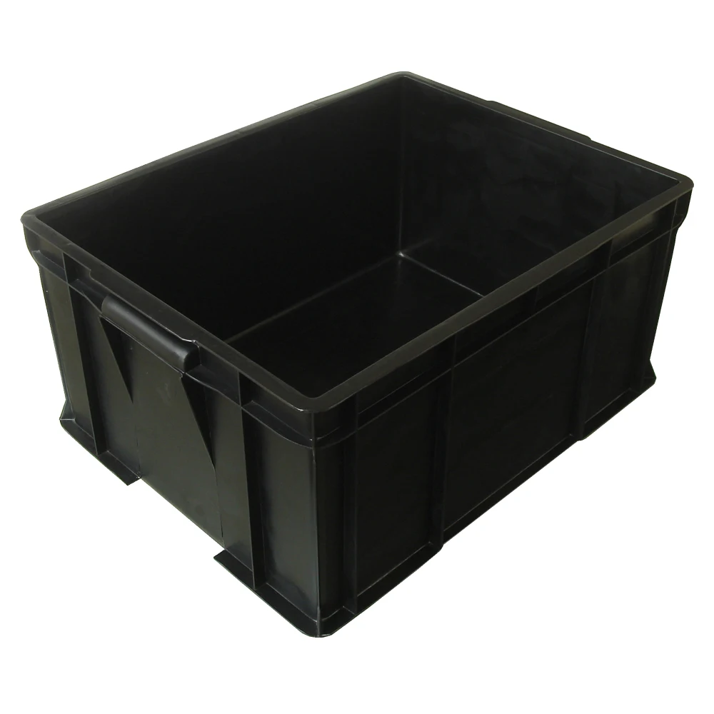 Esd Black Antistatic Containers Boxes For Storage/ Antistatic Circulation Esd Container Box With