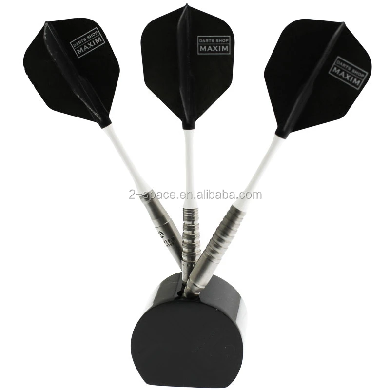 Black Acrylic Darts Display Holder For 3 Darts Custom Brand Logo Print