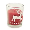 Romantic Jar Handmade Manual Art red Glass Jar Candle reindeer Design Christmas Candles