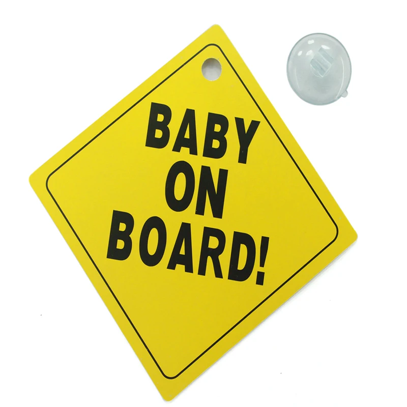 Nouveau Bébé à bord de sécurité enfant ventouses Voiture Bébé À Bord Voiture Signe