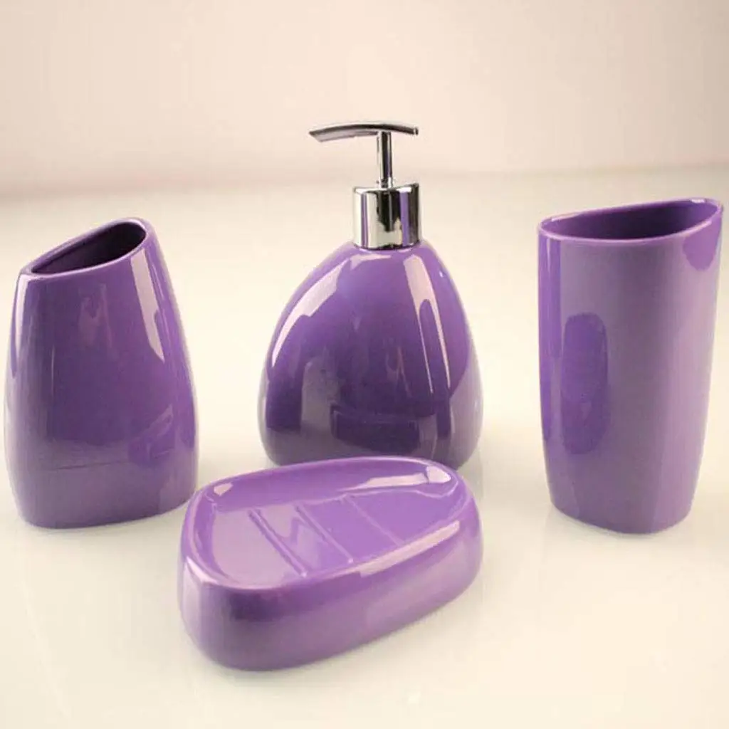 Cheap Bathroom Set Purple