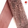 Elastic belt glitter ribbon fold over elastic with sequins