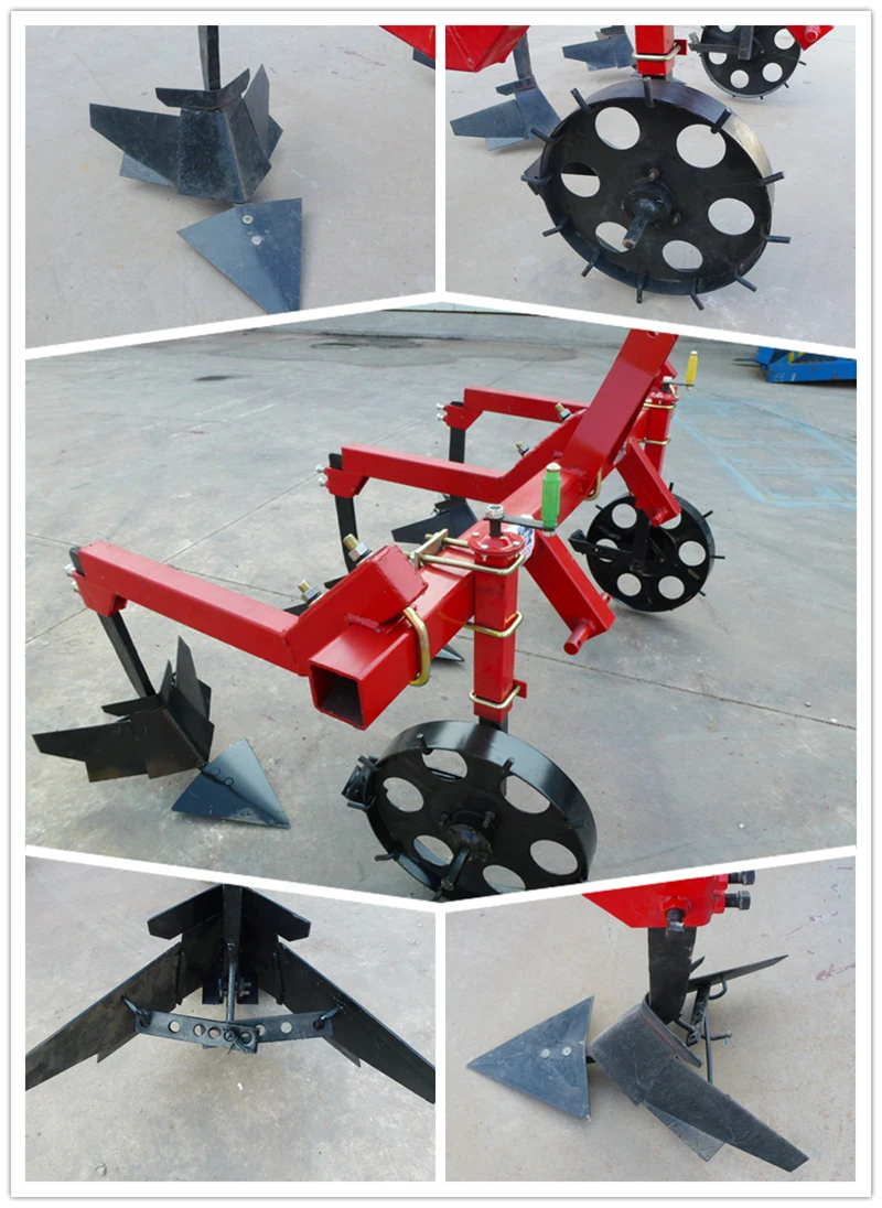 Agricultural land machinery spring cultivator with tractor