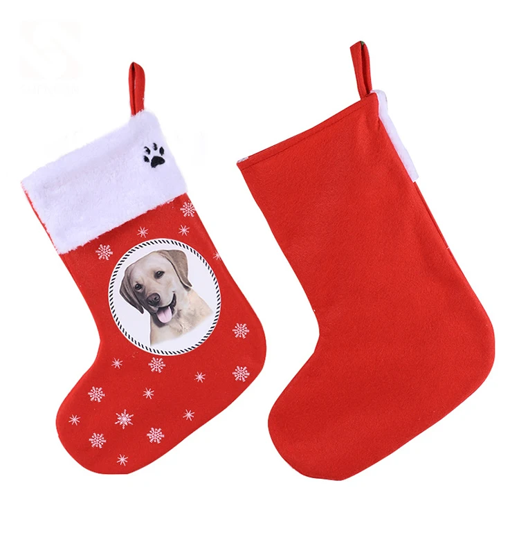クリエイティブボーダーコリーテディパターン不織布クリスマスストッキング手作りクリスマス装飾縫製アクセサリーギフトバッグ Buy ボーダーコリーパターンクリスマスストッキング Product On Alibaba Com