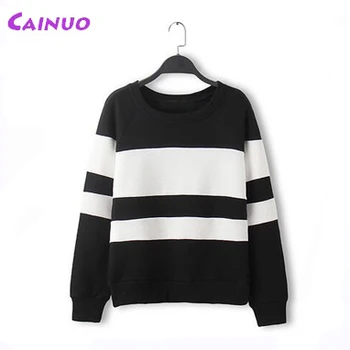 Black White Sweatshirt Custom Wholesale Crew Neck Sweatshirts - Buy ...