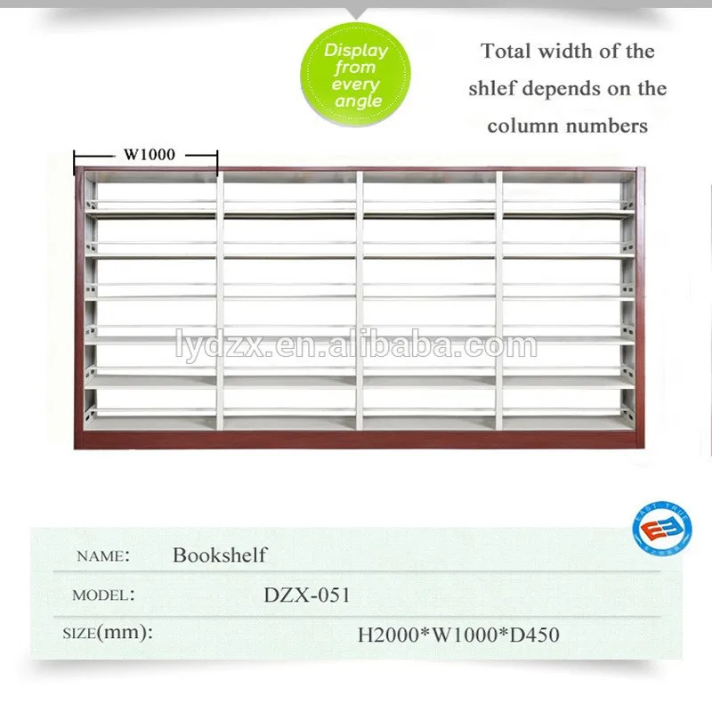 Cheap Double Sided Library Metal Bookshelf Otobi Bookshelf In
