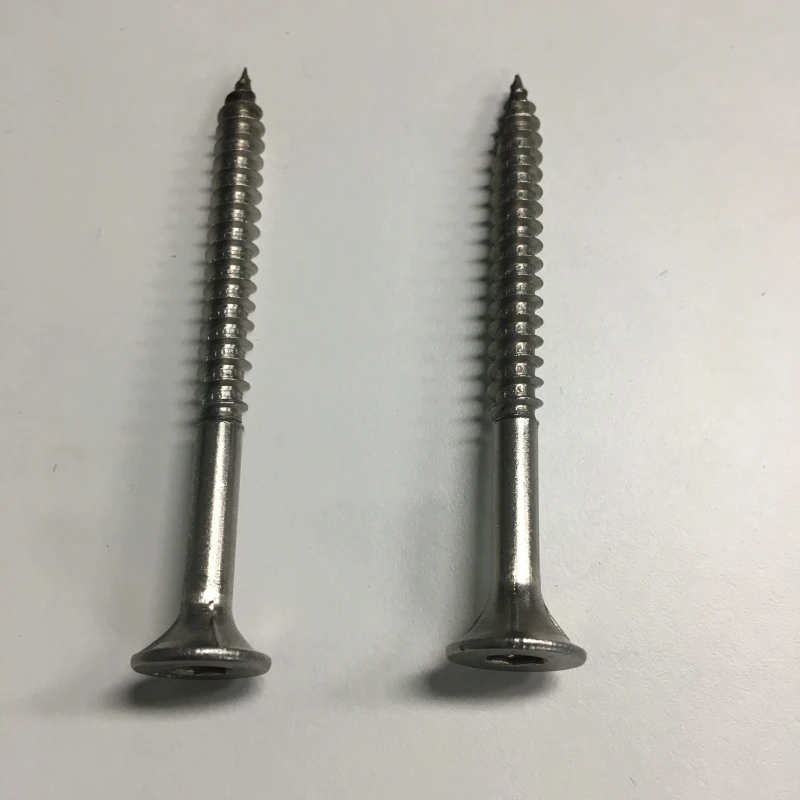 304 Stainless Steel Deck Screws Flat Head Wood Screw Pocket Hole Screw